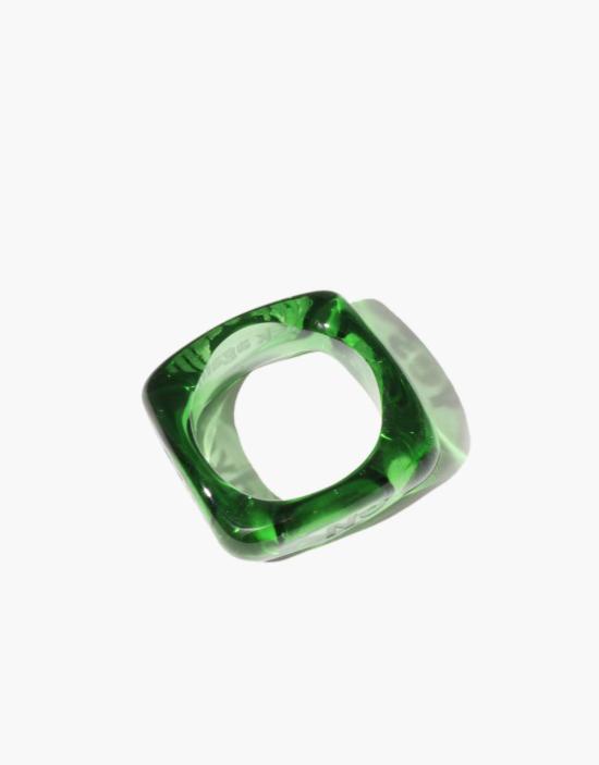  클레드 반지 다이스 링 클리어 에어/그린 포레스트/라이트 올리브/브라운 앰버/블루 오션 - CLED