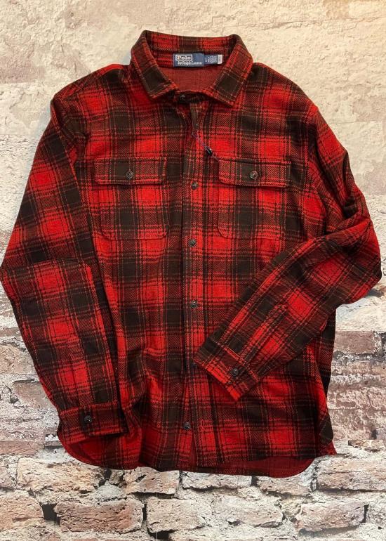  폴로 랄프로렌 셔츠 폴로 니트 긴팔 플란넬 체크