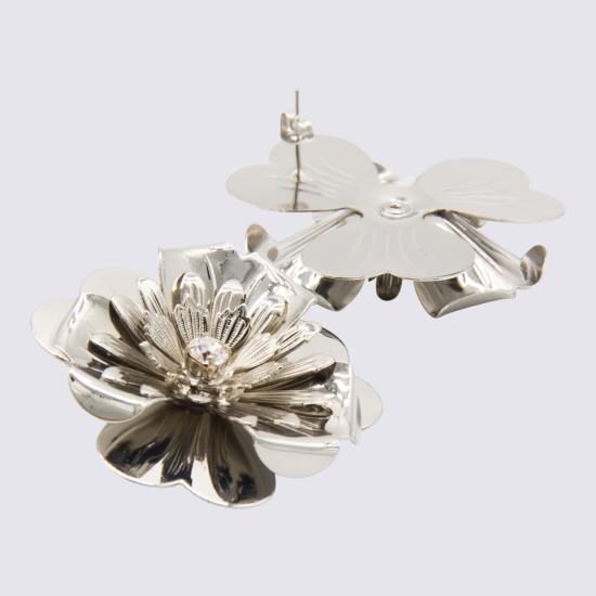  블루마린 이어링 실버 귀걸이 실버/실버/크리스탈 - BLUMARINE