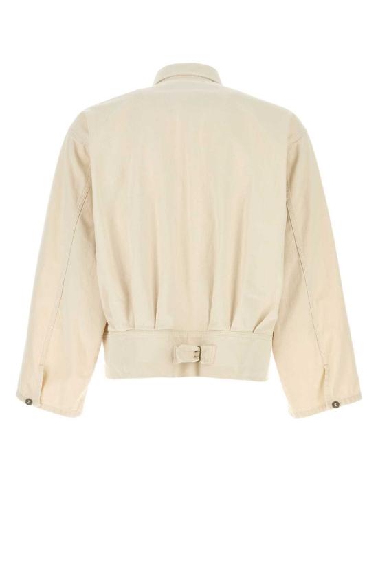  마르지엘라 데님 자켓 Maison Margiela 멜란지 샌드 데님 재킷 Ecru - MAISON MARGIELA