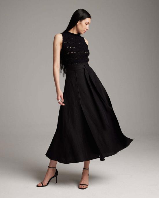  보즈 미디 스커트 Voz 버터플라이 랩 스커트 멀티