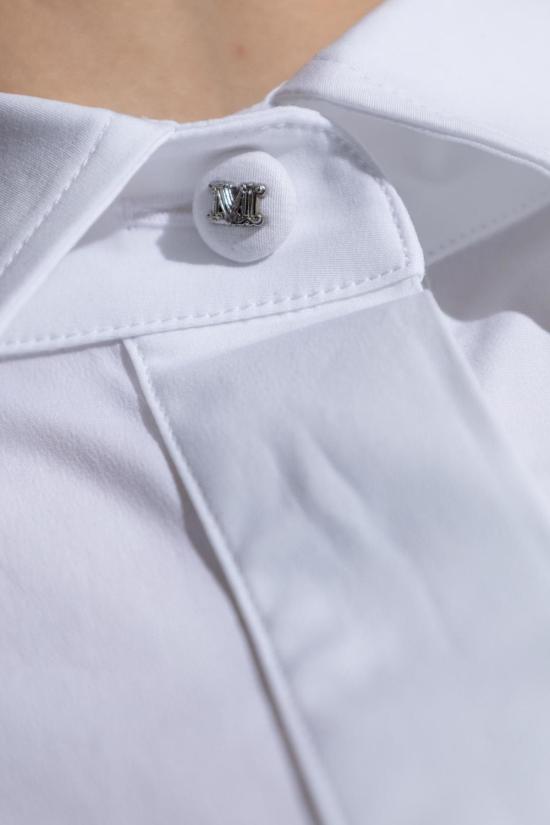  막스마라 블라우스 막스 마라 감마 셔츠 비앙코 - MAX MARA