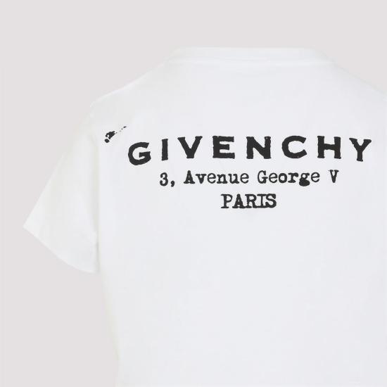  지방시 반팔 티셔츠 티셔츠 화이트 - GIVENCHY