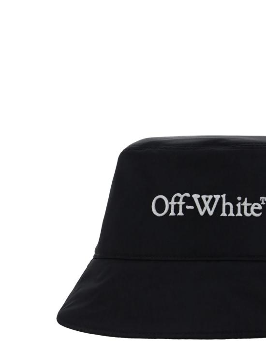  오프화이트 모자 북키쉬 버킷햇 블랙 화이트 - OFF WHITE
