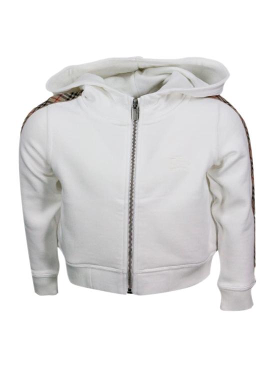  [키즈] 버버리 풀오버 키즈 스웨터 화이트