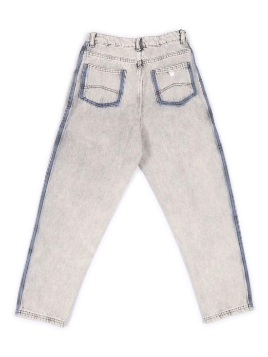  [키즈] 엠포리오 아르마니 트레이닝/조거 팬츠 키즈 5포켓  그레이 - EMPORIO ARMANI