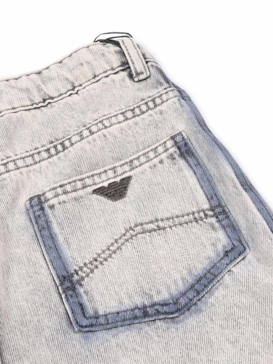  [키즈] 엠포리오 아르마니 트레이닝/조거 팬츠 키즈 5포켓  그레이 - EMPORIO ARMANI