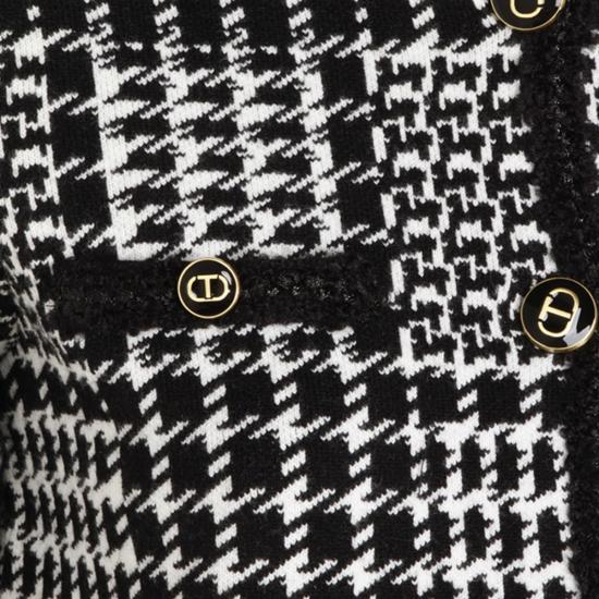  트윈셋 자켓 캐주얼 재킷 체크 네브/네로 - TWINSET