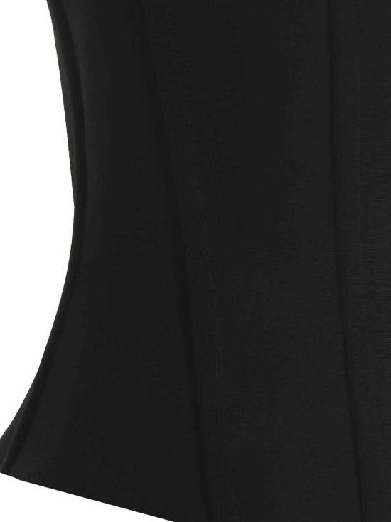  발렌시아가 민소매 티셔츠 뷔스티에 탑 블랙 - BALENCIAGA