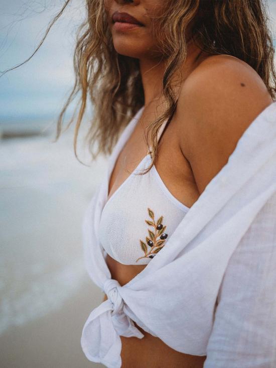  Lorette Lingerie 브라 로레트 란제리 올림피아 크로스 오버  화이트