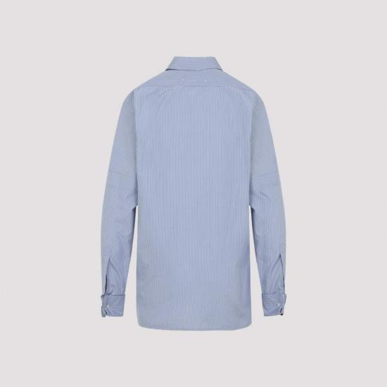  마르지엘라 셔츠 메종  셔츠 라이트 블루 그레이 - MAISON MARGIELA