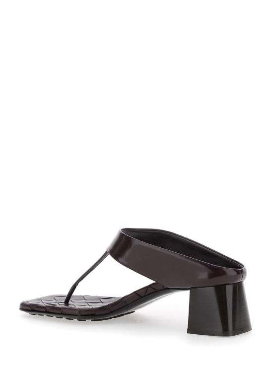  보테가베네타 샌들 보테가 베네타 보르도 쪼리 키튼 힐  베이지 - BOTTEGA VENETA