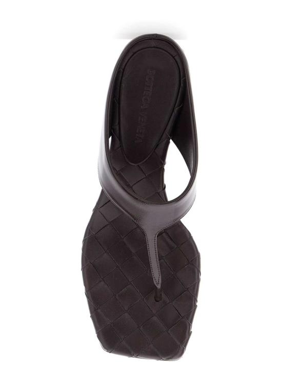  보테가베네타 샌들 보테가 베네타 보르도 쪼리 키튼 힐  베이지 - BOTTEGA VENETA