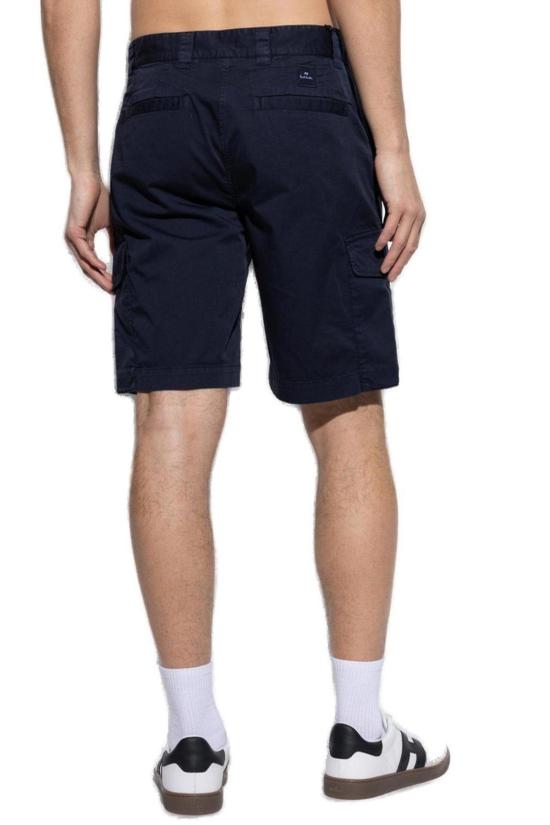  폴 스미스 숏팬츠 PS 바이  스트레이트 레그 카고 쇼츠 블루 - PAUL SMITH