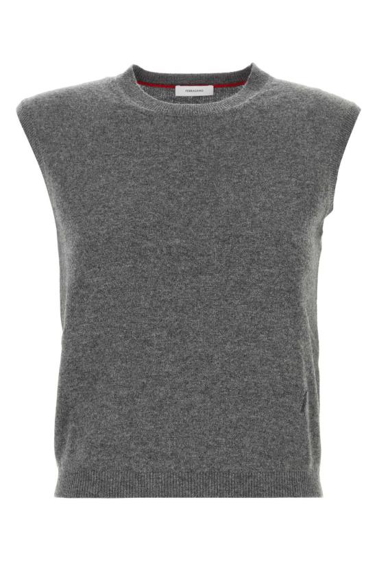  살바토레 페라가모 베스트 페라가모 그레이 스트레치 캐시미어 블렌드  그리지오멜란지