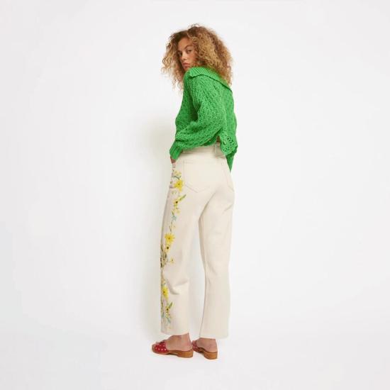  로제나 데님 팬츠 로잔나 데스티니 진스 옐로우 플라워즈 - ROSEANNA