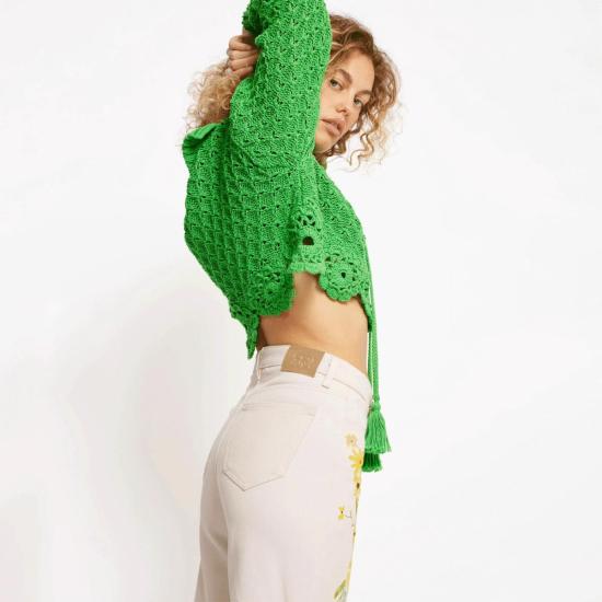  로제나 데님 팬츠 로잔나 데스티니 진스 옐로우 플라워즈 - ROSEANNA