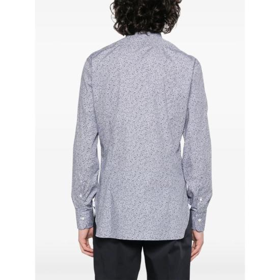  발바 긴팔 셔츠 바르바 나폴리  네이비 블루/화이트 - BARBA