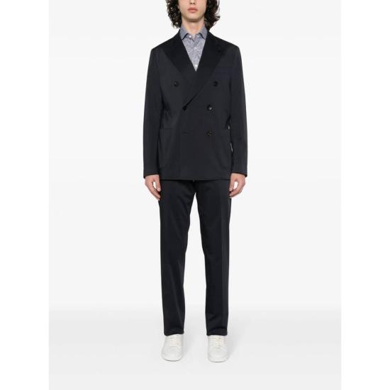  발바 긴팔 셔츠 바르바 나폴리  네이비 블루/화이트 - BARBA