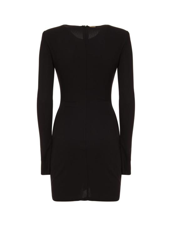  로베르토 카발리 롱 원피스 저스트 카발리 블랙 롱 슬리브 드레스 - ROBERTO CAVALLI