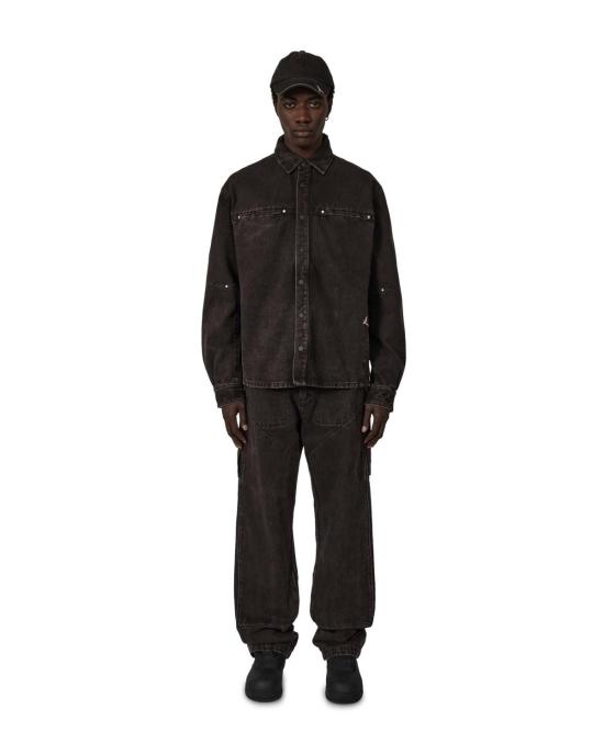  ROA x Wrangler 긴팔 셔츠 로아 X 랭글러 로나 데님  다크 브라운 - OTHER BRANDS