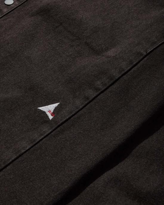  ROA x Wrangler 긴팔 셔츠 로아 X 랭글러 로나 데님  다크 브라운 - OTHER BRANDS