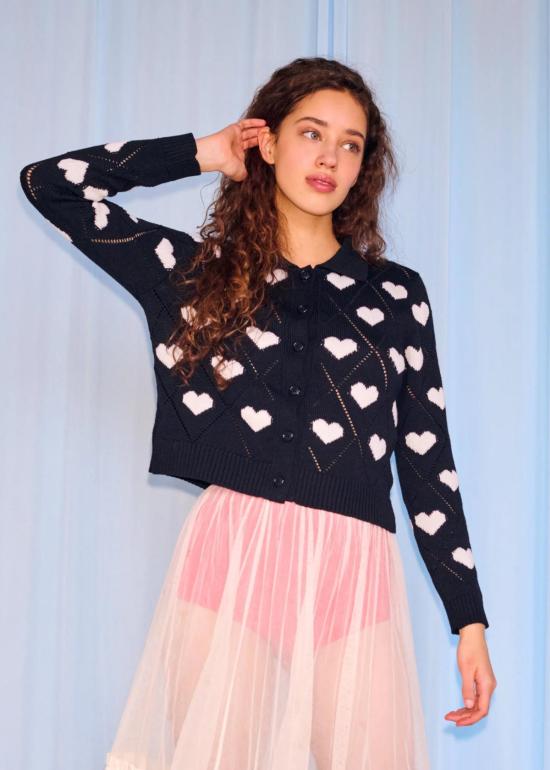  지지 니트웨어 가디건 Gigi 니트웨어 러브 폴로 - GIGI KNITWEAR