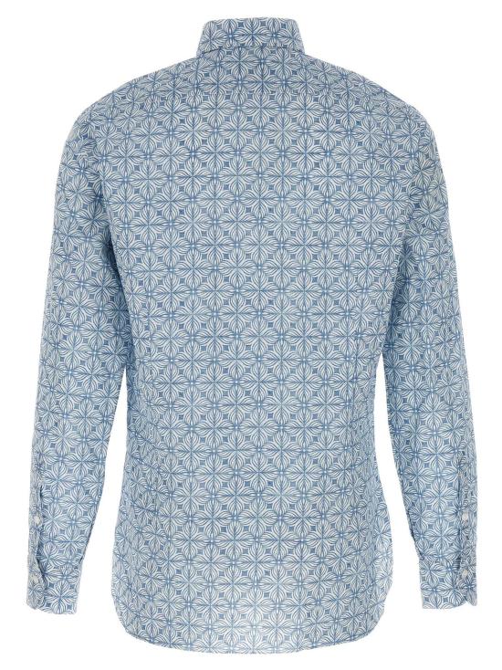  발바 긴팔 셔츠 바르바 나폴리 프린트  멀티컬러 - BARBA