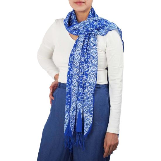  카시 코옵 머플러/스카프 Kasih Coop 수제 바틱 스카프 볼더