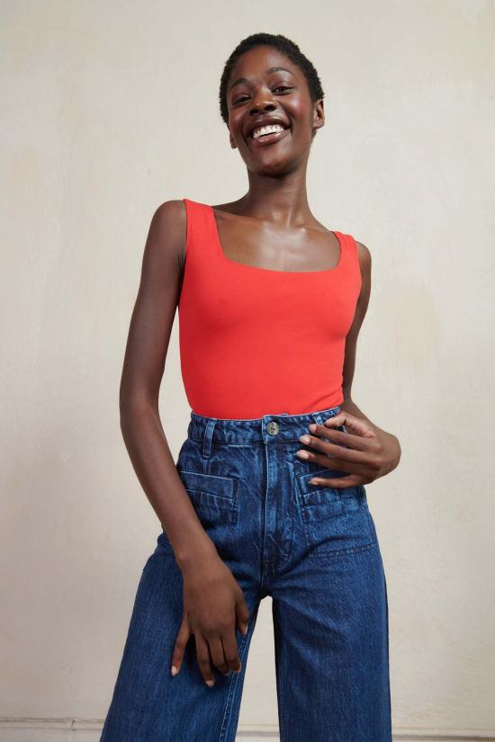  마리아 스탠리 스트레이트 팬츠 행크 팬츠 블루 - MARIA STANLEY