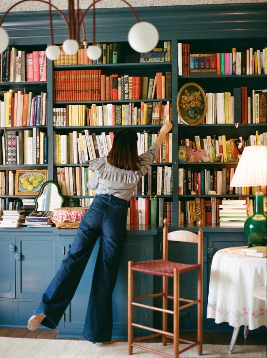  마리아 스탠리 스트레이트 팬츠 행크 팬츠 블루 - MARIA STANLEY