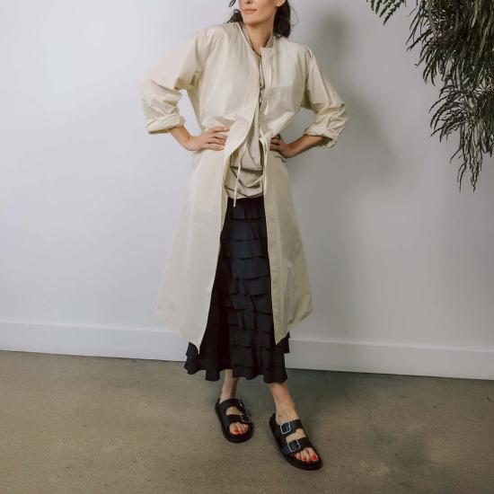  하쉬 코트 아셰 에브리 시즌  오프 화이트