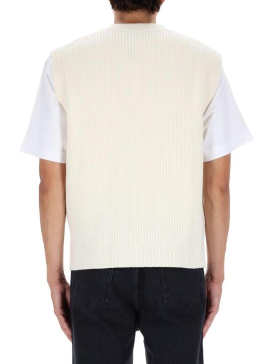  메종키츠네 베스트 메종 키츠네 여우 패치 장식 골지  아이보리 - MAISON KITSUNE