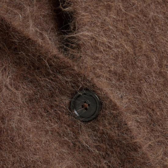  홀츠베일러 가디건 Holzweiler Fure 플러피 카디건 다크 브라운 - HOLZWEILER