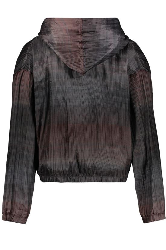  오프화이트 긴팔 티셔츠 풀집 후드티 브라운 - OFF WHITE