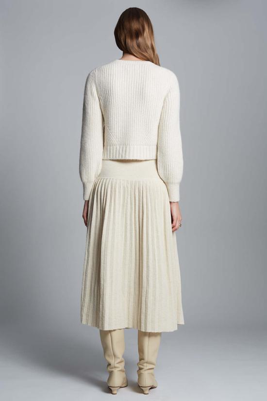  일레븐 식스 미디 스커트 리 스커트 아이보리 - ELEVEN SIX