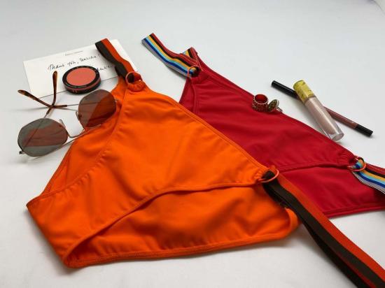  미샤램퍼트 비키니 수영복 미샤 램퍼트 오렌지 비키니 상하의 세트 - MISCHA LAMPERT