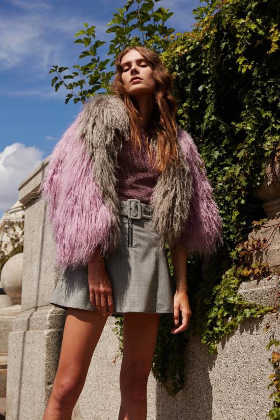  샌디리앙 반팔 티셔츠 샌디 리앙 퀸 탑 핑크 아이섀도우 - SANDY LIANG