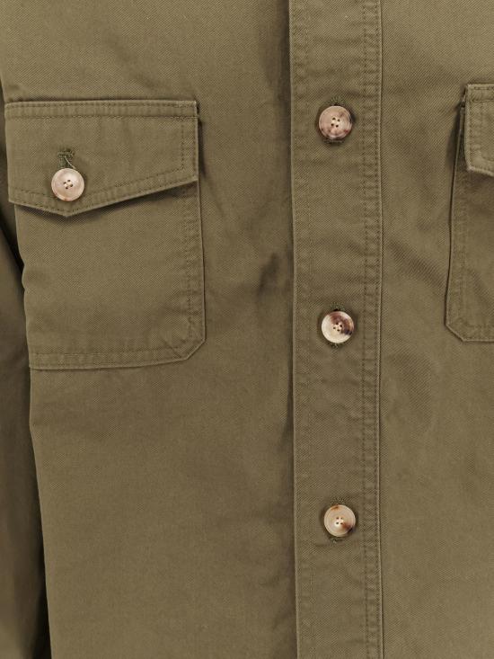  생로랑 자켓 이브 오버셔츠 그린 - SAINT LAURENT