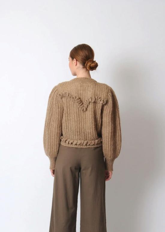  머스 가디건 Mirth Moritz 자수  브라우니 - MIRTH