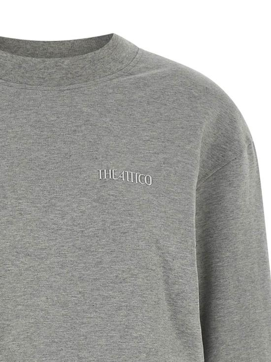  디 아티코 숏 원피스 아티코 드레이프 미니 드레스 그레이 - THE ATTICO