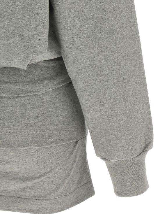  디 아티코 숏 원피스 아티코 드레이프 미니 드레스 그레이 - THE ATTICO