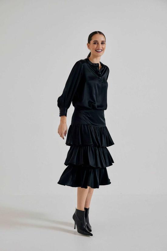  린제이 니콜라스 뉴욕 미디 스커트 린지 니콜라스 뉴욕 엘레나 프란체스카 티어드 스커트 - LINDSAY NICHOLAS NEW YORK