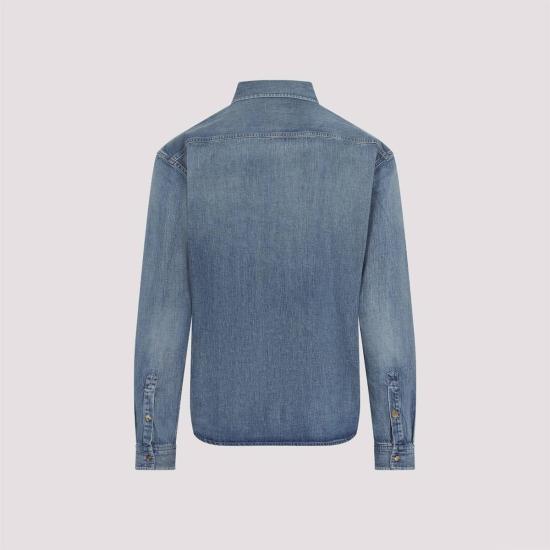  생로랑 데님 셔츠 Saint Laurent 카상드르 셔츠 데이 블루 - SAINT LAURENT