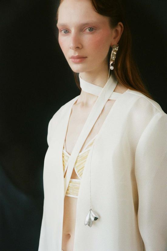  루이자 에 라 루나 데님 자켓 Luisa Et La Luna 리투임 재킷 블랑 - LUISA ET LA LUNA