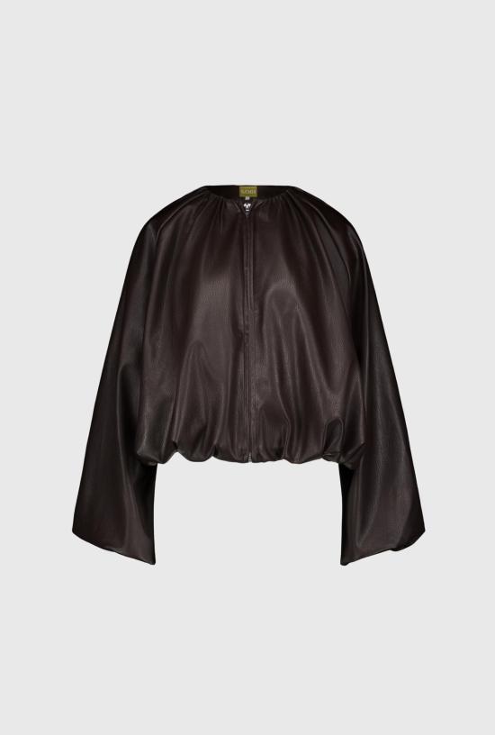  샘디 봄버 자켓 사엠디 개더드 봄버 재킷