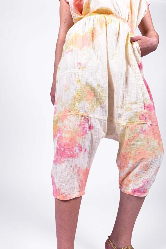  아뜰리에 델핀 크롭 팬츠 아틀리에 델핀 키코 팬츠 시트러스 타이 다이 - ATELIER DELPHINE