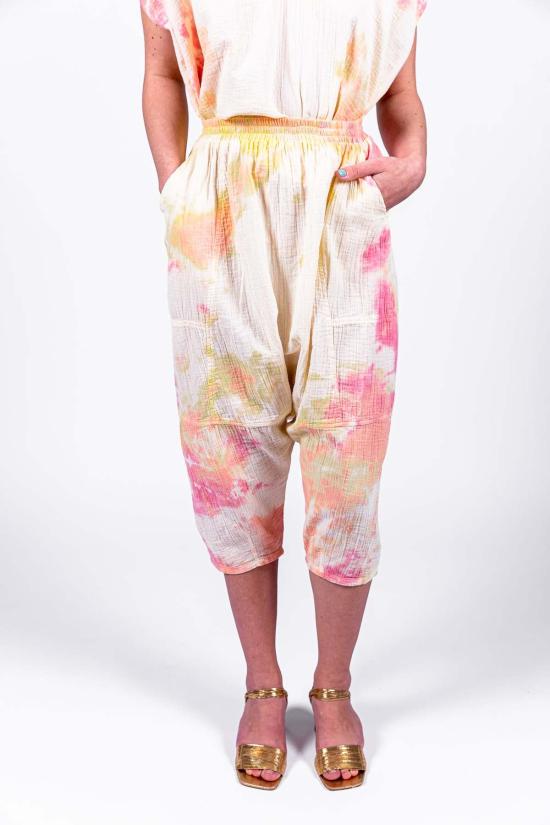  아뜰리에 델핀 크롭 팬츠 아틀리에 델핀 키코 팬츠 시트러스 타이 다이