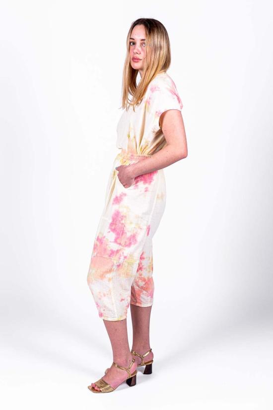  아뜰리에 델핀 크롭 팬츠 아틀리에 델핀 키코 팬츠 시트러스 타이 다이 - ATELIER DELPHINE