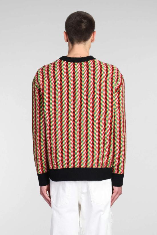  랑방 스웨터 멀티컬러 셰브론 모티브 - LANVIN